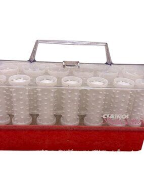Clairol 20 Instant Hairsetter Model C20S-Z With Rollers & Case Made In Denmark